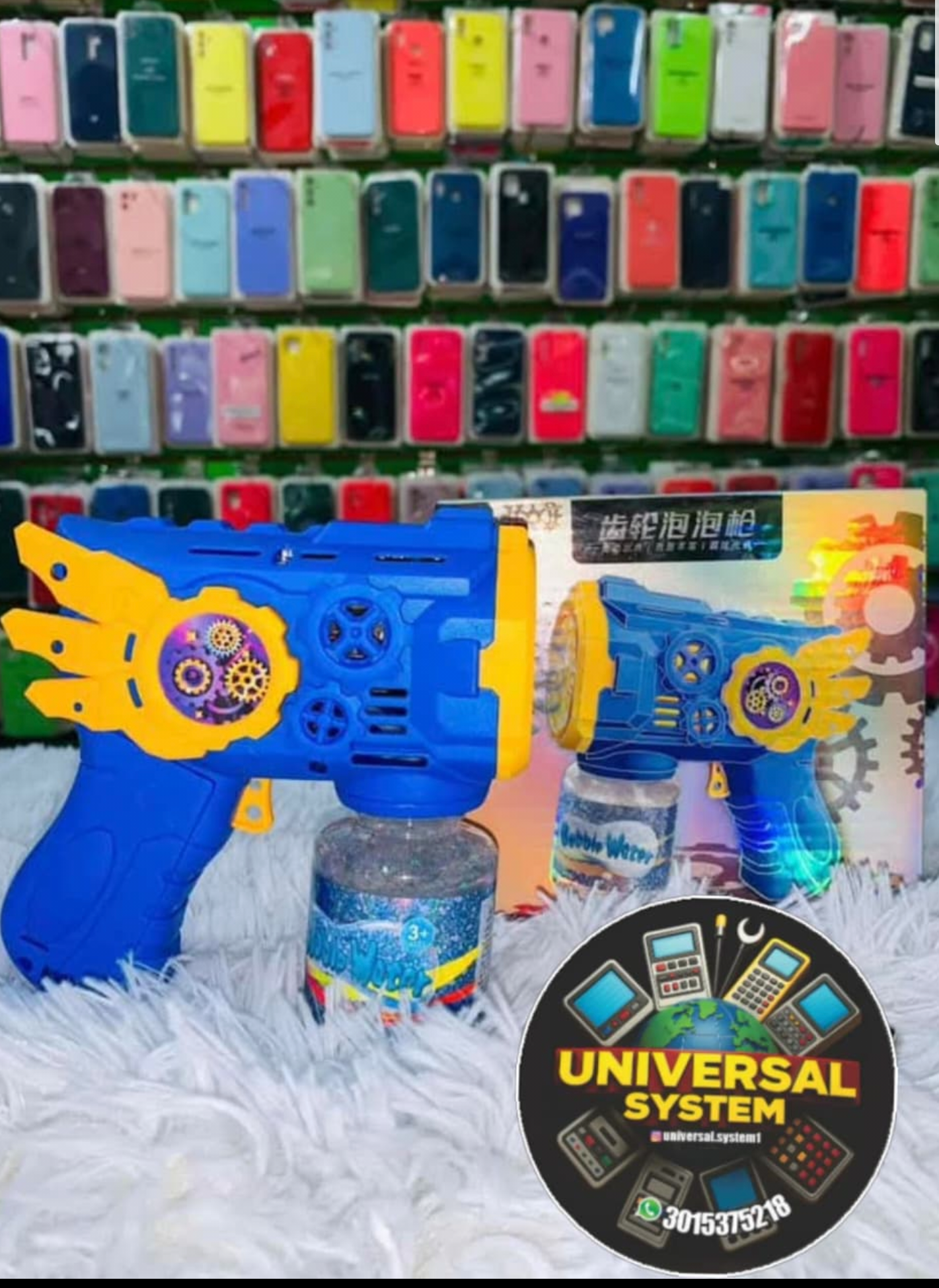 Pistola de burbujas